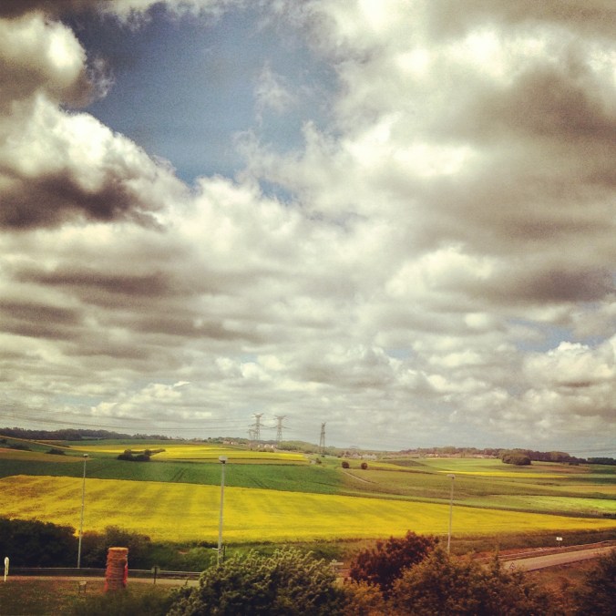 landscape from the eurostar