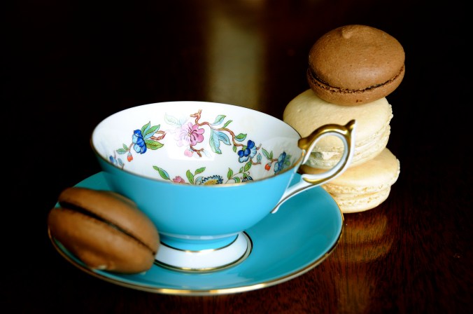 macaron tea cup