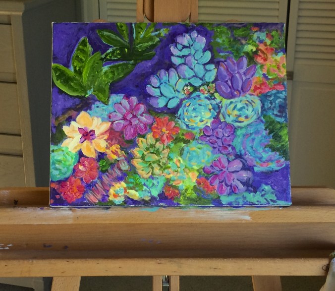 succulents painting