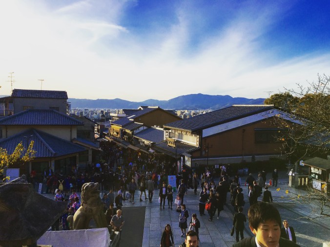 looking out from kiyomizu