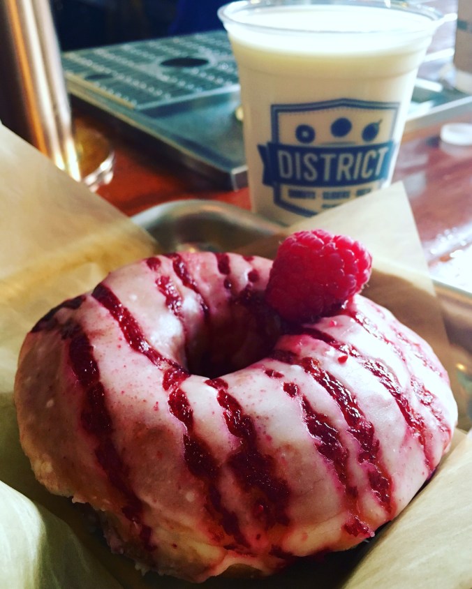 lemon raspberry donut
