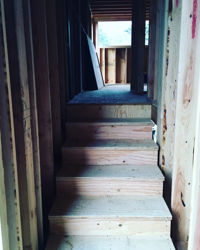 stairs to painting studio