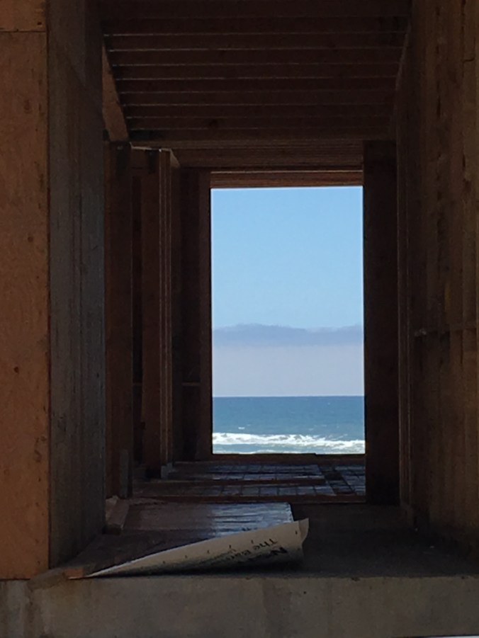 through the front door